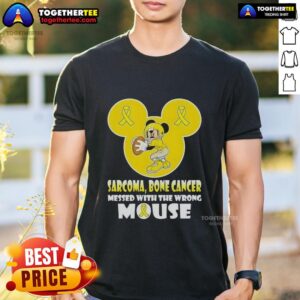 Original Mickey Sarcoma Bone Cancer Messed With The Wrong Mouse T-Shirt