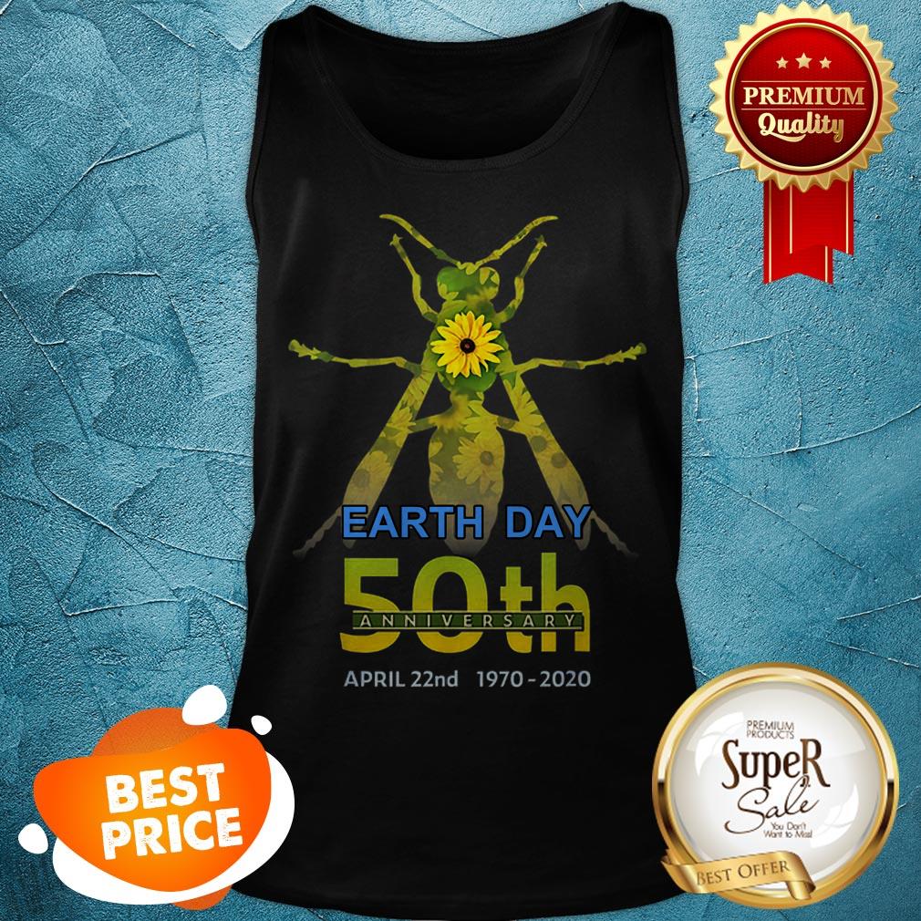 Hornet Daisy Silhouette Earth Day 50th Anniversary April 22nd Shirt - Image 4