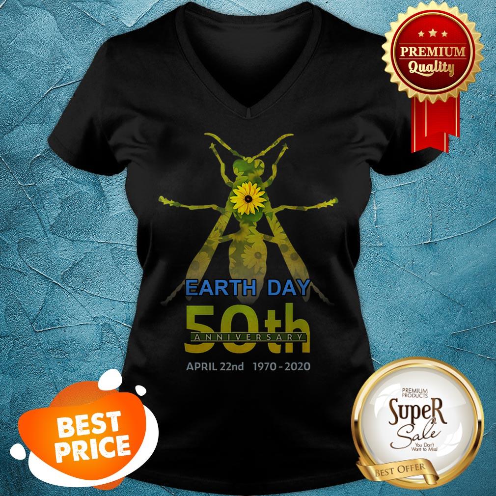 Hornet Daisy Silhouette Earth Day 50th Anniversary April 22nd Shirt - Image 5