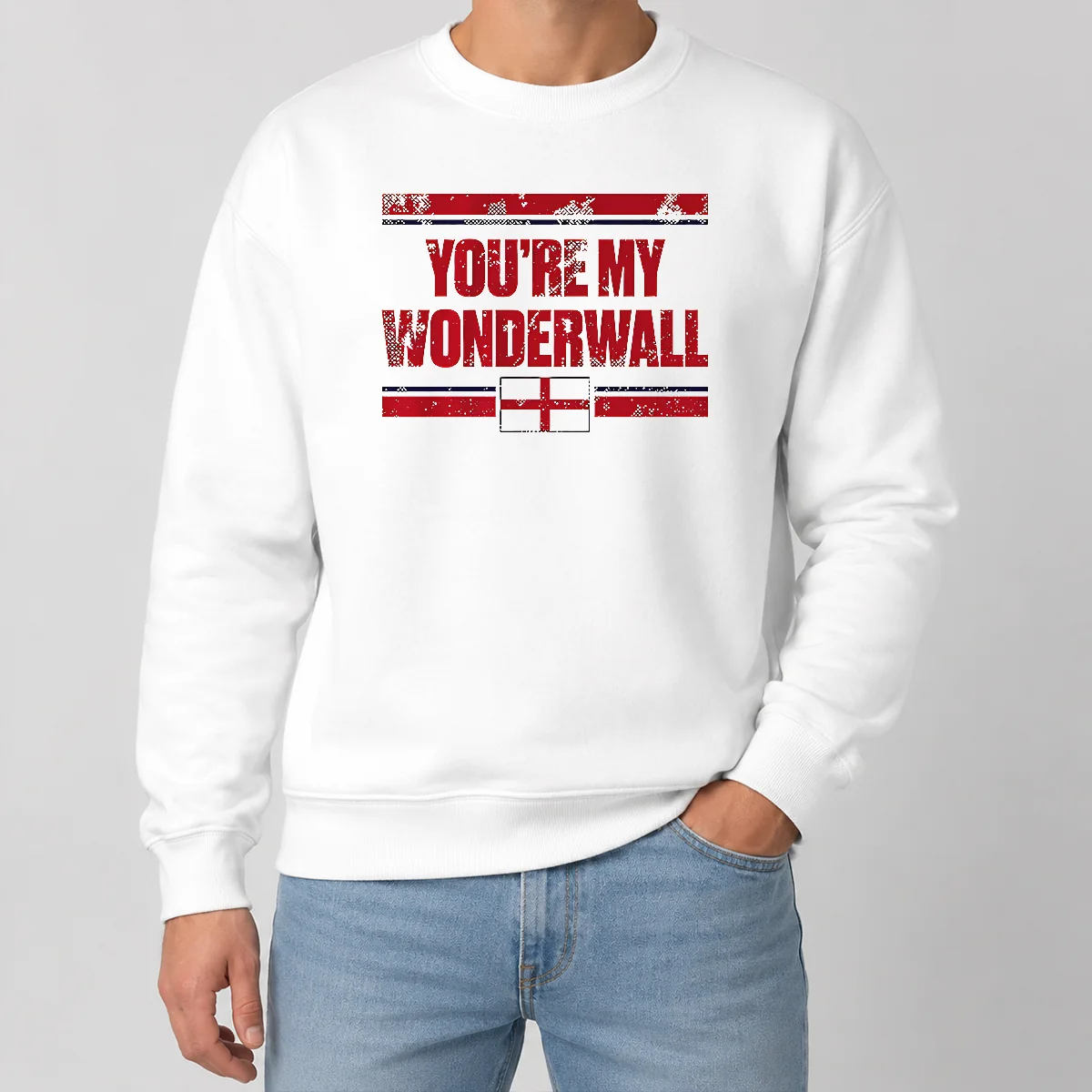 Funny You're My Wonderwall England Flag Oasis Shirt - Image 7