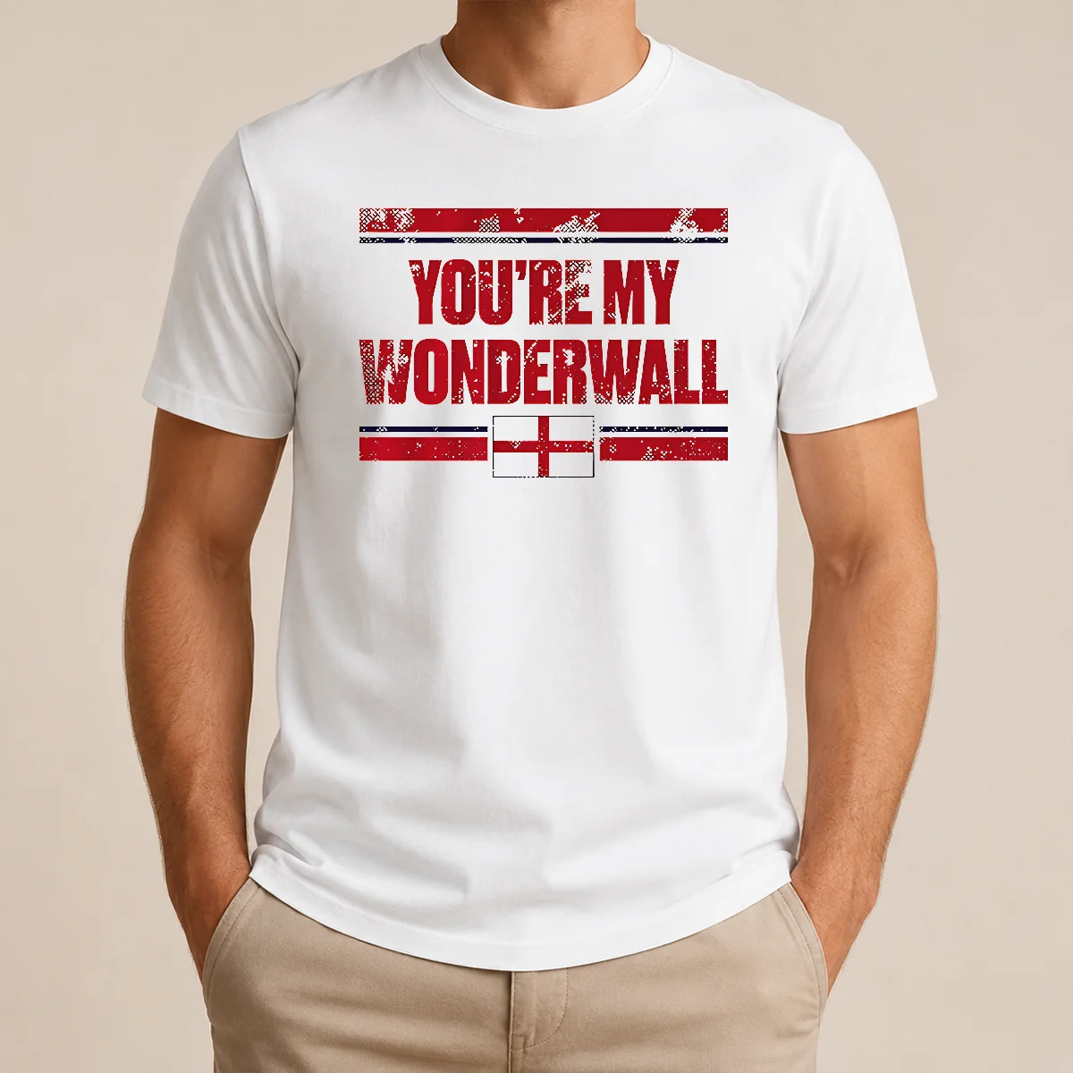 Funny You're My Wonderwall England Flag Oasis Shirt