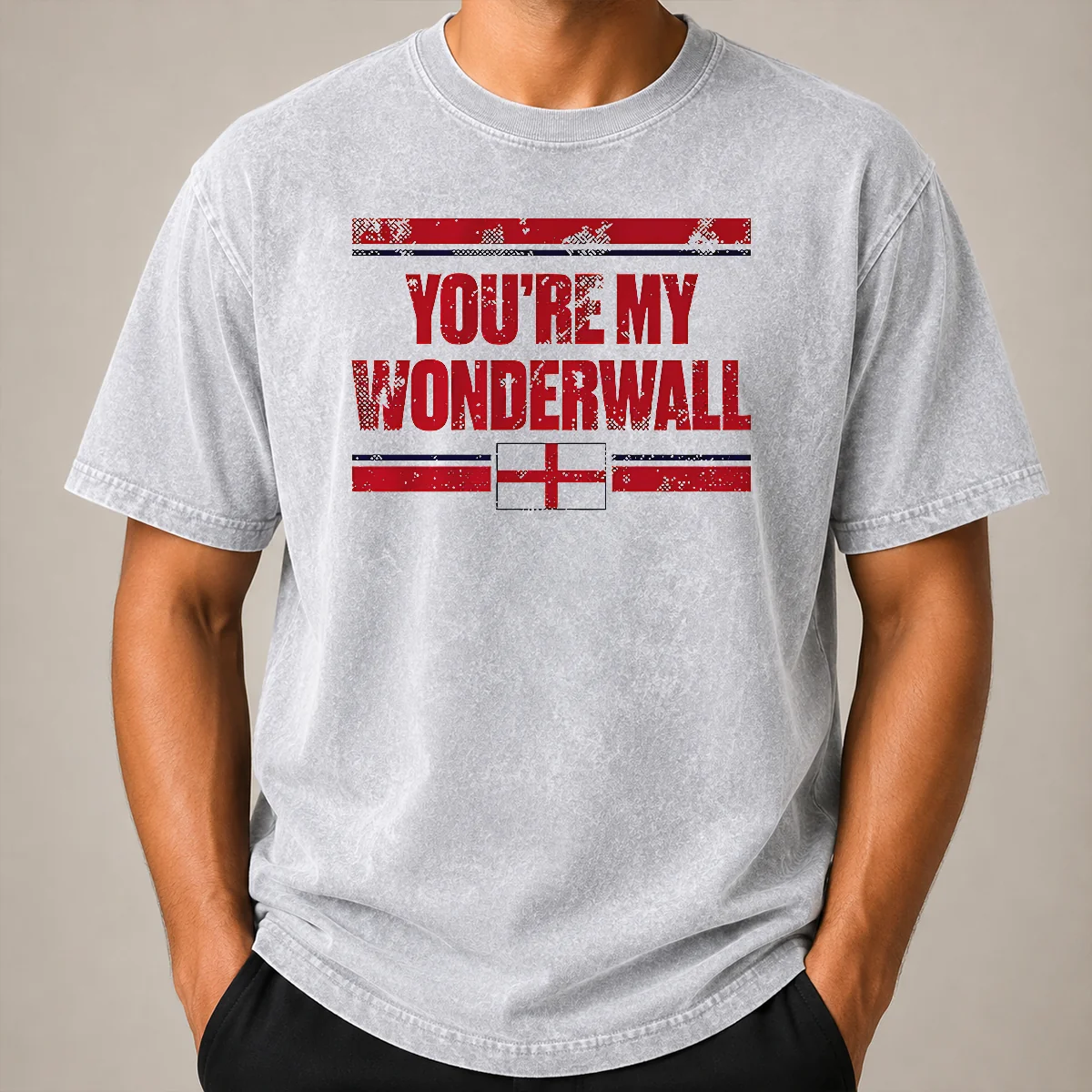 Funny You're My Wonderwall England Flag Oasis Shirt - Image 8
