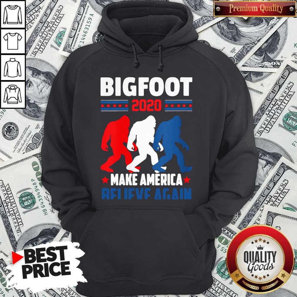 Hot Bigfoot 2020 Make America Believe Again Shirt - Image 5
