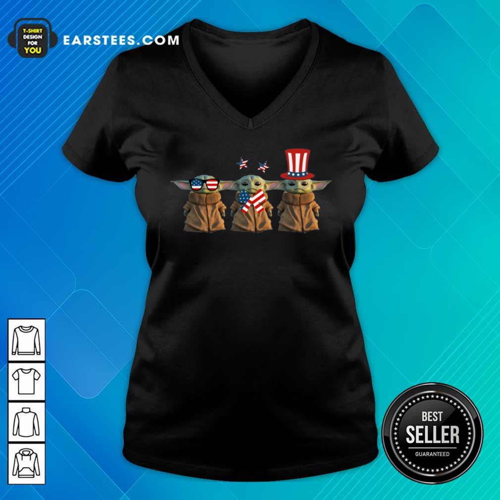 Baby Yoda American Flag 4th Of July Shirt - Image 5