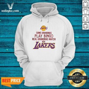 Alternative view of Hot Los Angeles Lakers Some Grandmas Play Bingo Real Grandmas Watch Her Laker Shirt