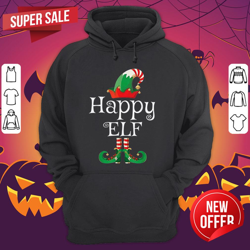 Top Happy Elf Costume Funny Halloween Christmas Gift Happy Shirt - Image 5