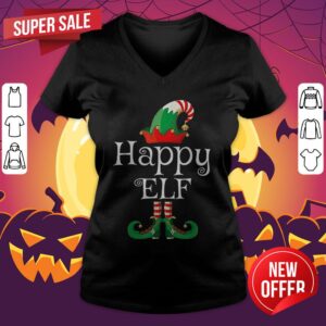 Alternative view of Top Happy Elf Costume Funny Halloween Christmas Gift Happy Shirt