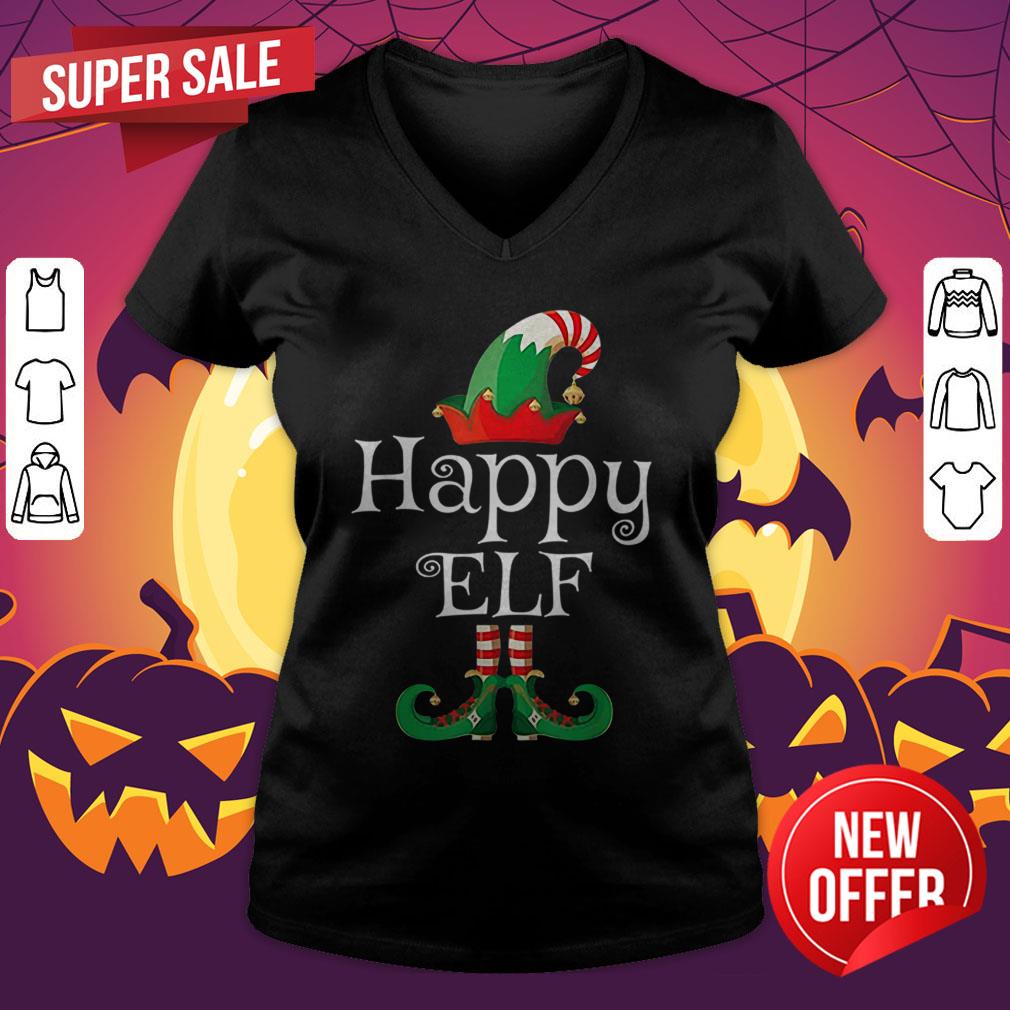 Top Happy Elf Costume Funny Halloween Christmas Gift Happy Shirt - Image 2