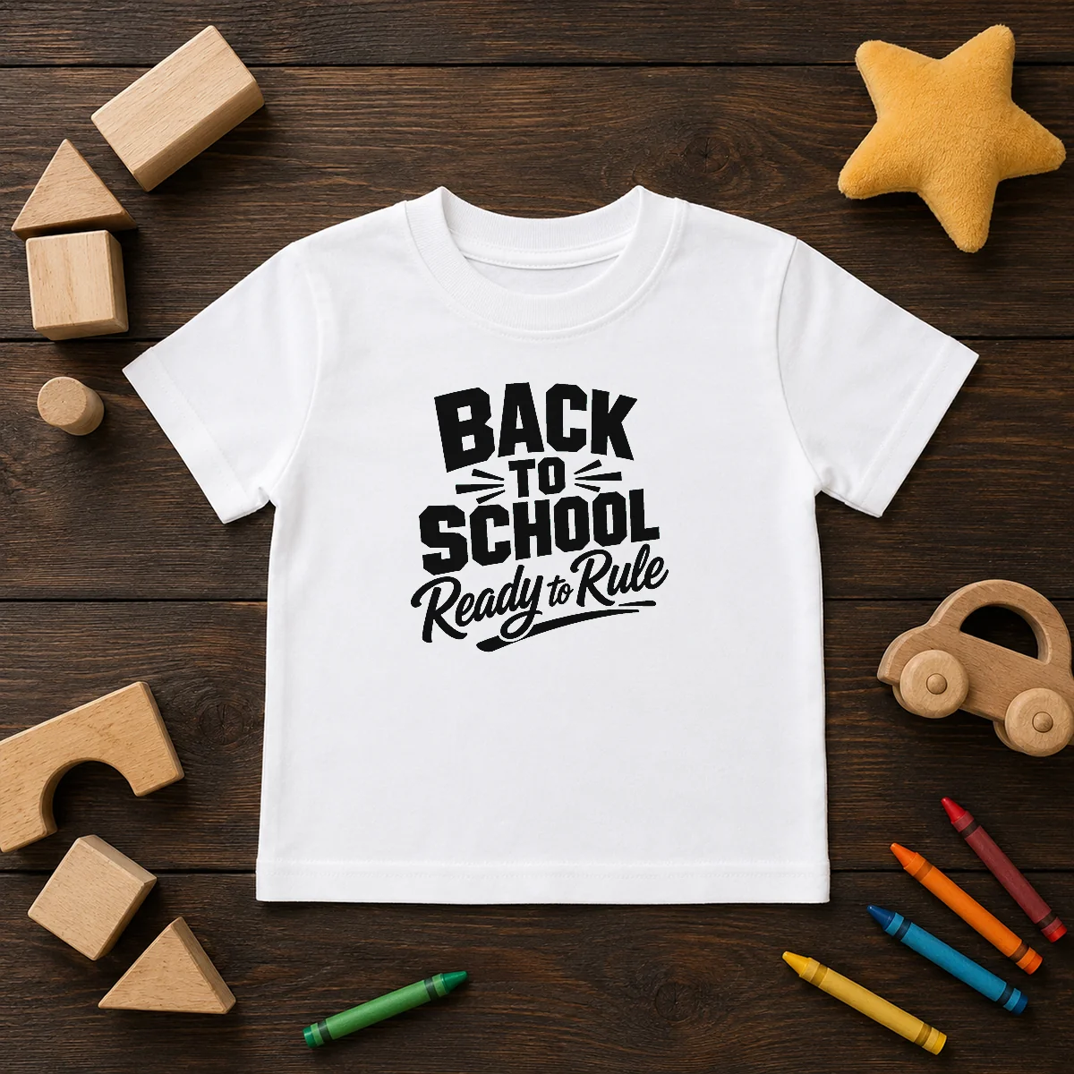 Top Back To School Ready To Rule Silhouette T-Shirt - Image 9