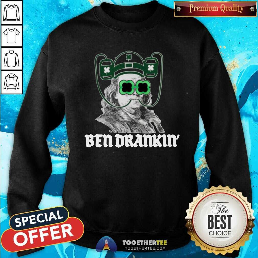 Cool Ben Drankin Benjamin Franklin St Patricks Day Shirt - Image 4