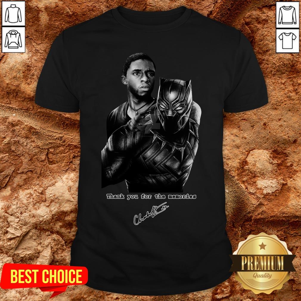 Chadwick Boseman The Black Panther Marvel Film Star Thank You For The Memories Shirt
