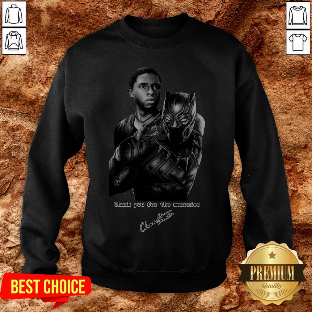 Chadwick Boseman The Black Panther Marvel Film Star Thank You For The Memories Shirt - Image 4