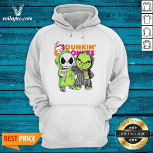 Alternative view of Fantastic Baby Jack Skellington And Grinch Love Dunkin Donuts Shirt