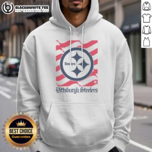 Alternative view of Funny Pittsburgh Steelers American Heritage Wordmark Shirt