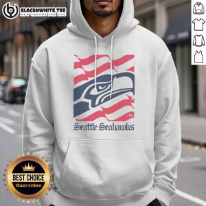 Alternative view of Pretty Seattle Seahawks American Heritage Wordmark Shirt