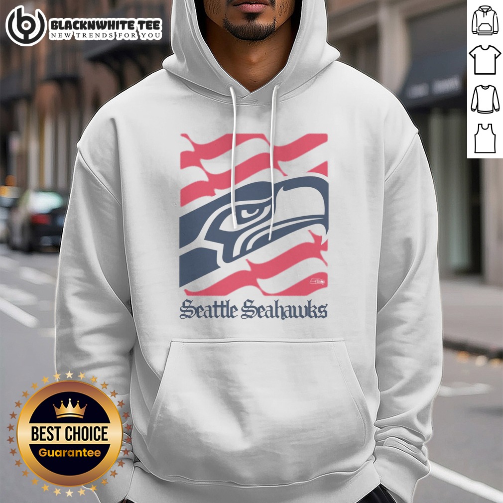 Pretty Seattle Seahawks American Heritage Wordmark Shirt - Image 2