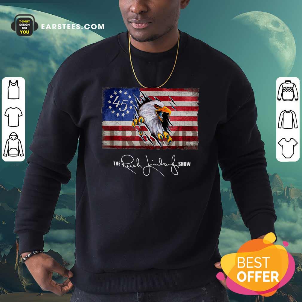 Perfect The Rush Limbaugh Show American Flag Shirt - Image 5