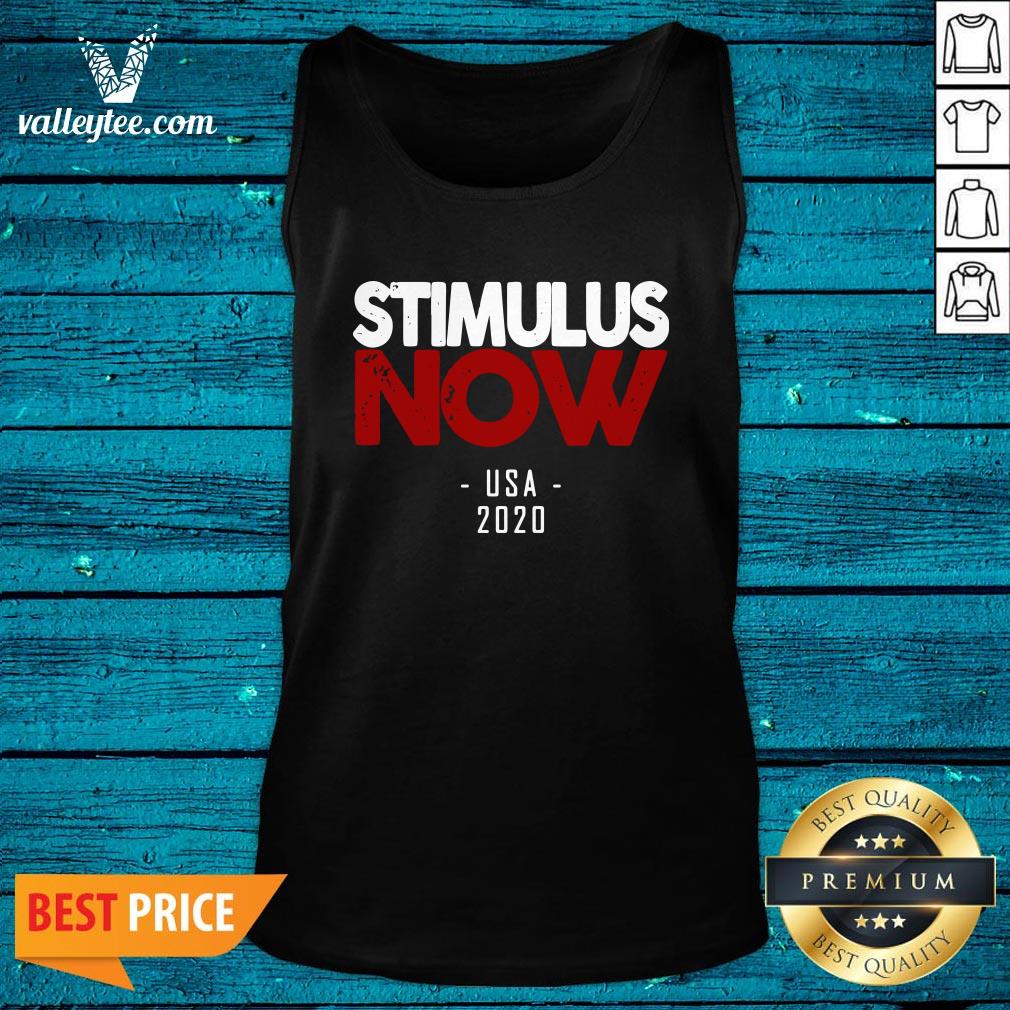 Premium Stimulus Now Usa 2020 White Red Shirt - Image 3