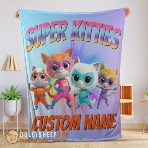 Perfect Disney Cartoon SuperKitties Blanket Fleece Customized Blanket