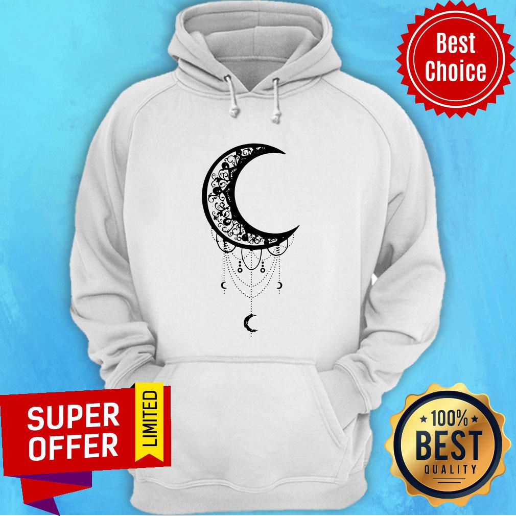 Funny Moon Aesthetic Lunar Artsy Goth Witchy Shirt - Image 2