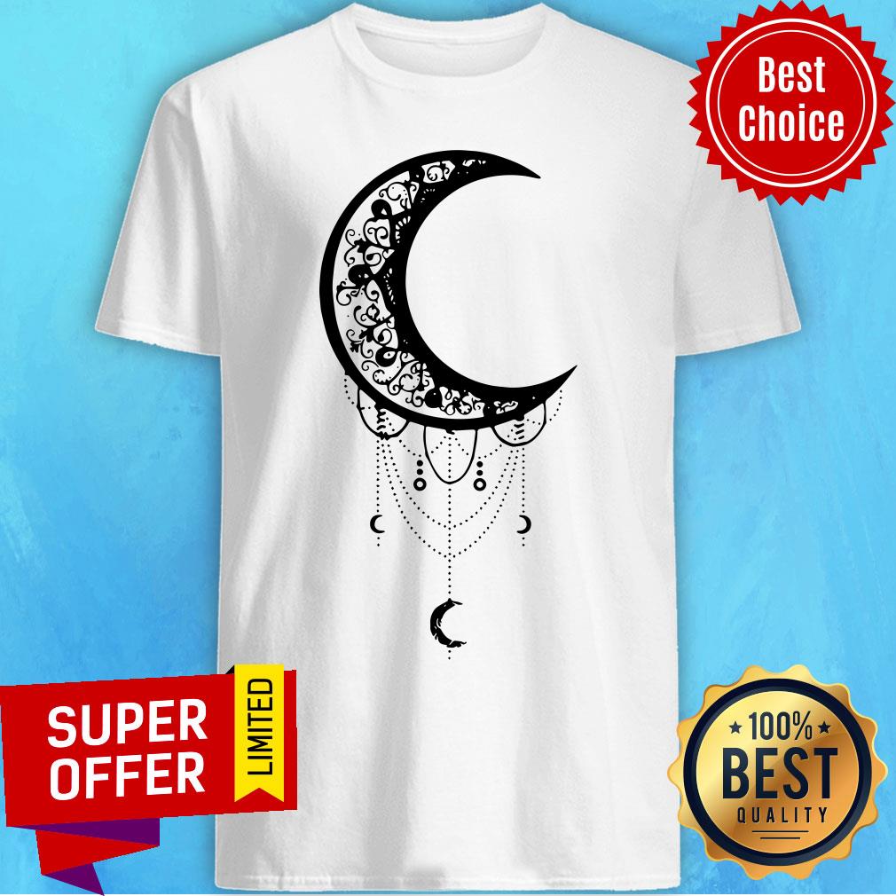 Funny Moon Aesthetic Lunar Artsy Goth Witchy Shirt