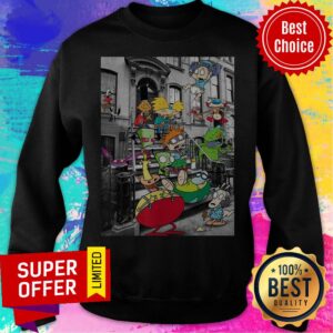 Alternative view of Nickelodeon Nicktoons Hanging On Stoop 2020 Cartoon Shirt