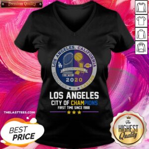 Alternative view of Funny Los Angeles California Lakers Dodgers Los Angeles City Of Champions First Time Since 1988 Shirt