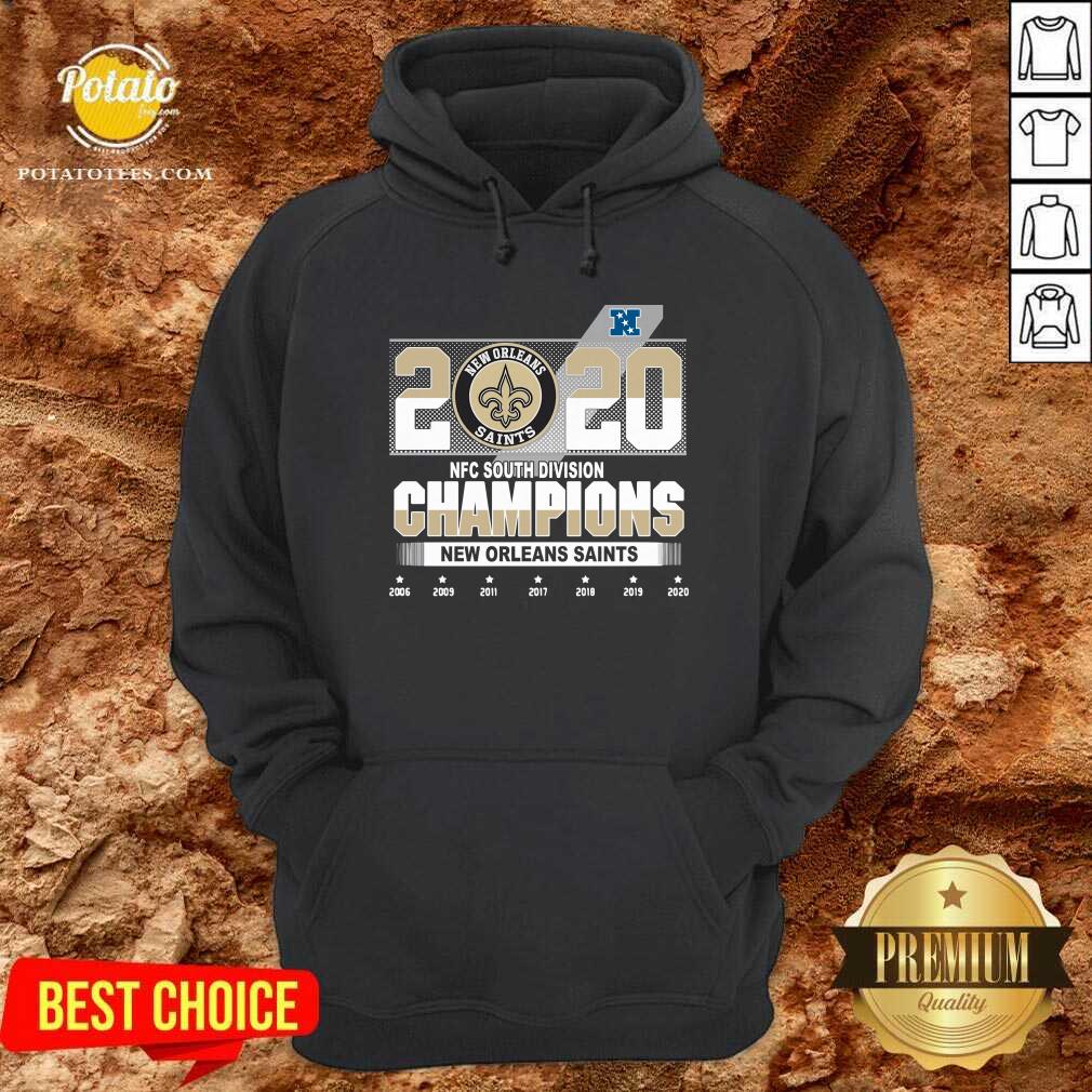 Nice 2020 Afc North Division Champions New Orleans Saints 2008 2009 2011 2017 Shirt - Image 5