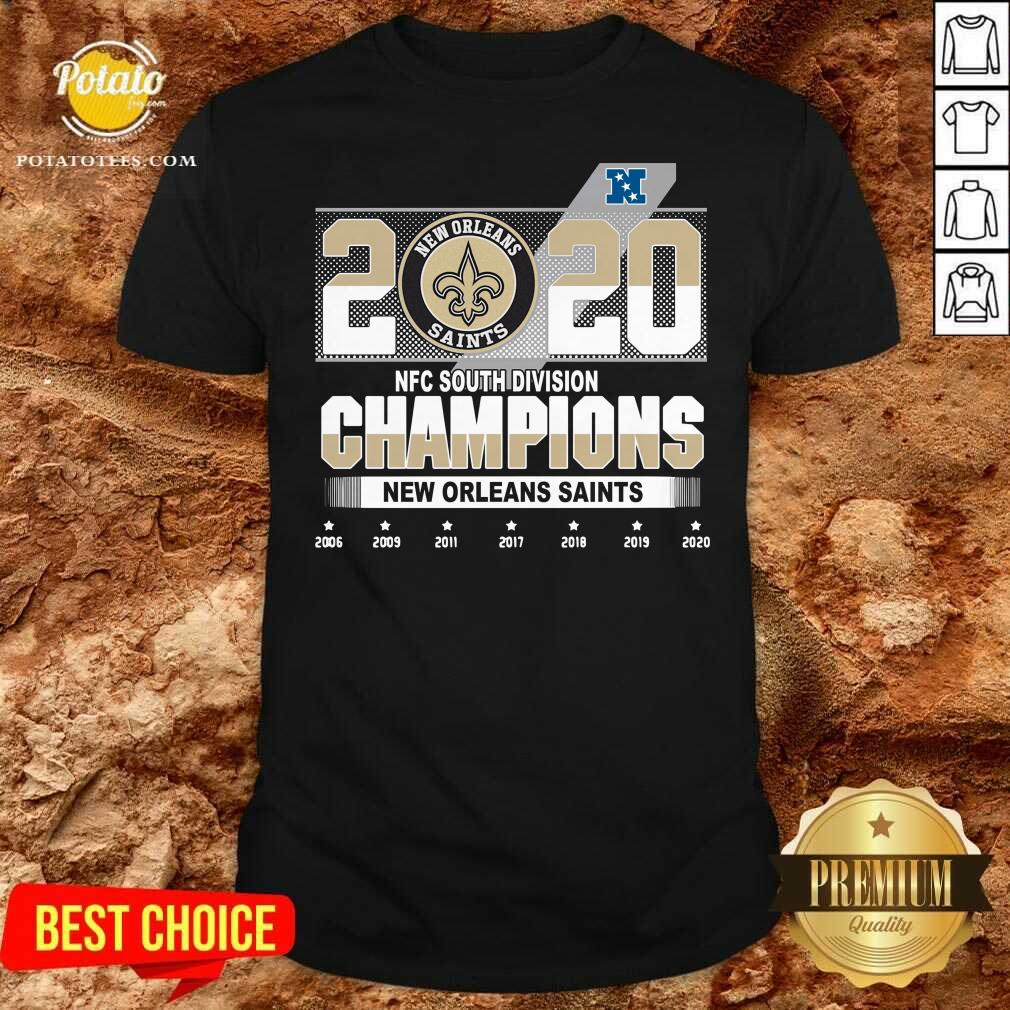 Nice 2020 Afc North Division Champions New Orleans Saints 2008 2009 2011 2017 Shirt