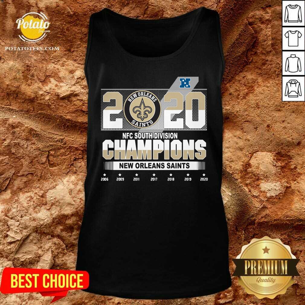 Nice 2020 Afc North Division Champions New Orleans Saints 2008 2009 2011 2017 Shirt - Image 3