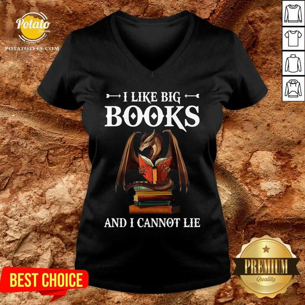 Nice Dragon I Like Big Books And I Cannot Lie Shirt - Image 2