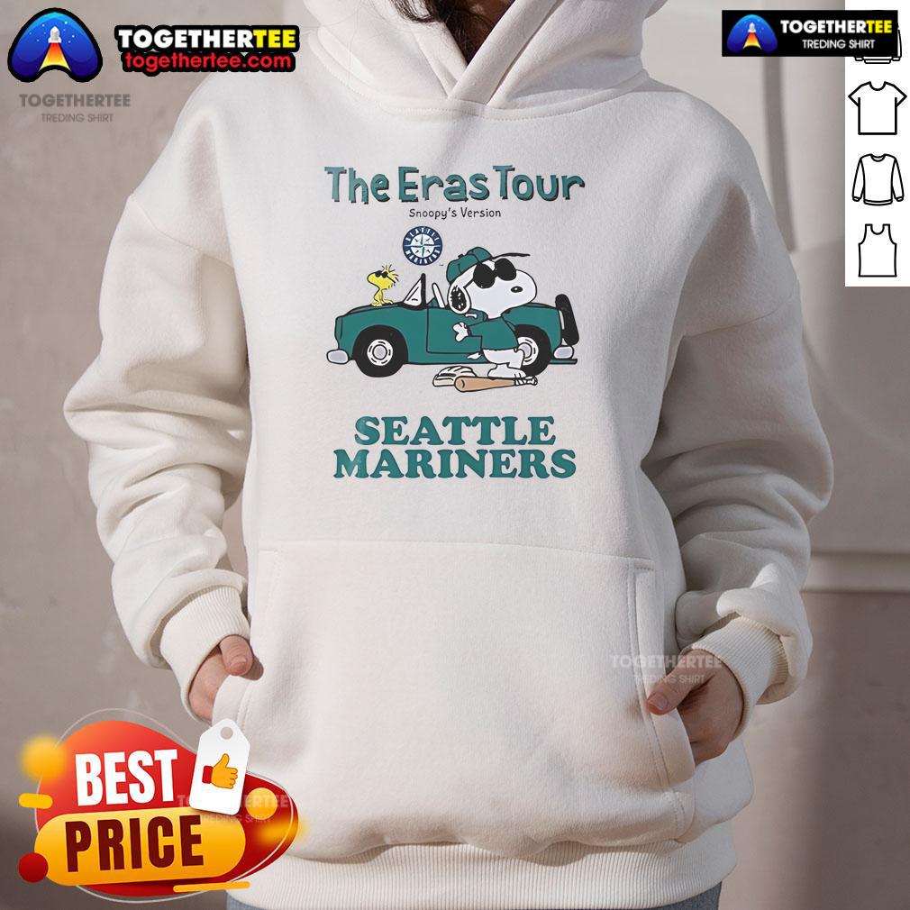 Nice Seattle Mariners The Eras Tour Snoopy T-Shirt - Image 2
