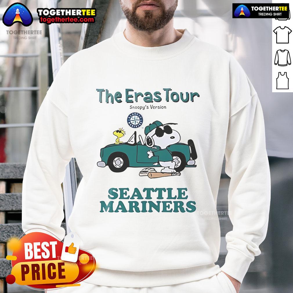 Nice Seattle Mariners The Eras Tour Snoopy T-Shirt - Image 5
