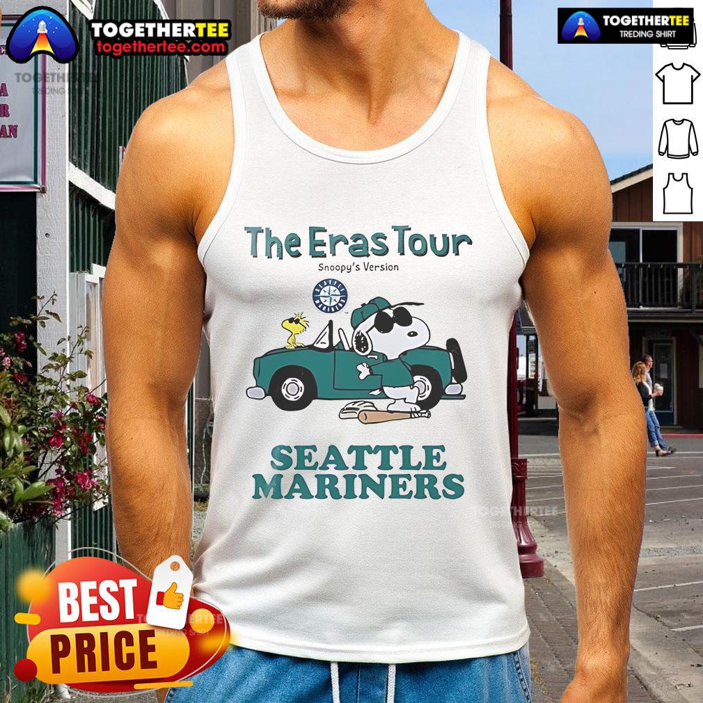 Nice Seattle Mariners The Eras Tour Snoopy T-Shirt - Image 4