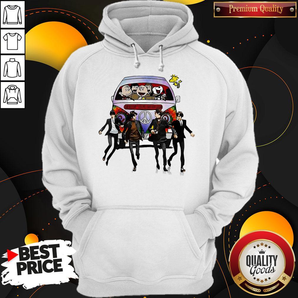 Happy Hippie The The Peanuts And The Beatle Shirt - Image 5