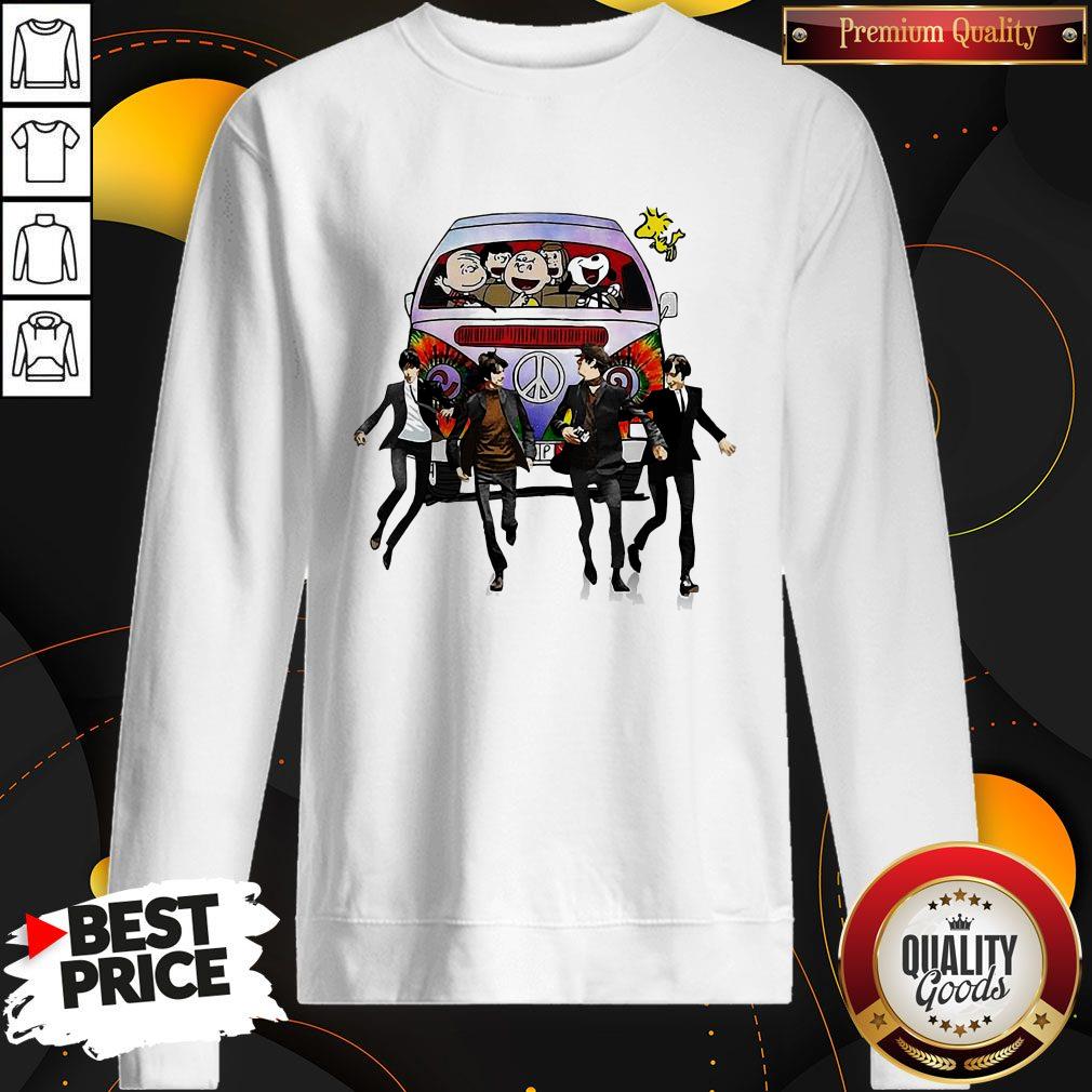 Happy Hippie The The Peanuts And The Beatle Shirt - Image 4