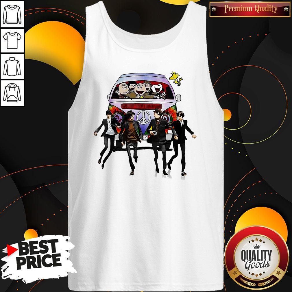 Happy Hippie The The Peanuts And The Beatle Shirt - Image 3