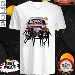 Alternative view of Happy Hippie The The Peanuts And The Beatle Shirt