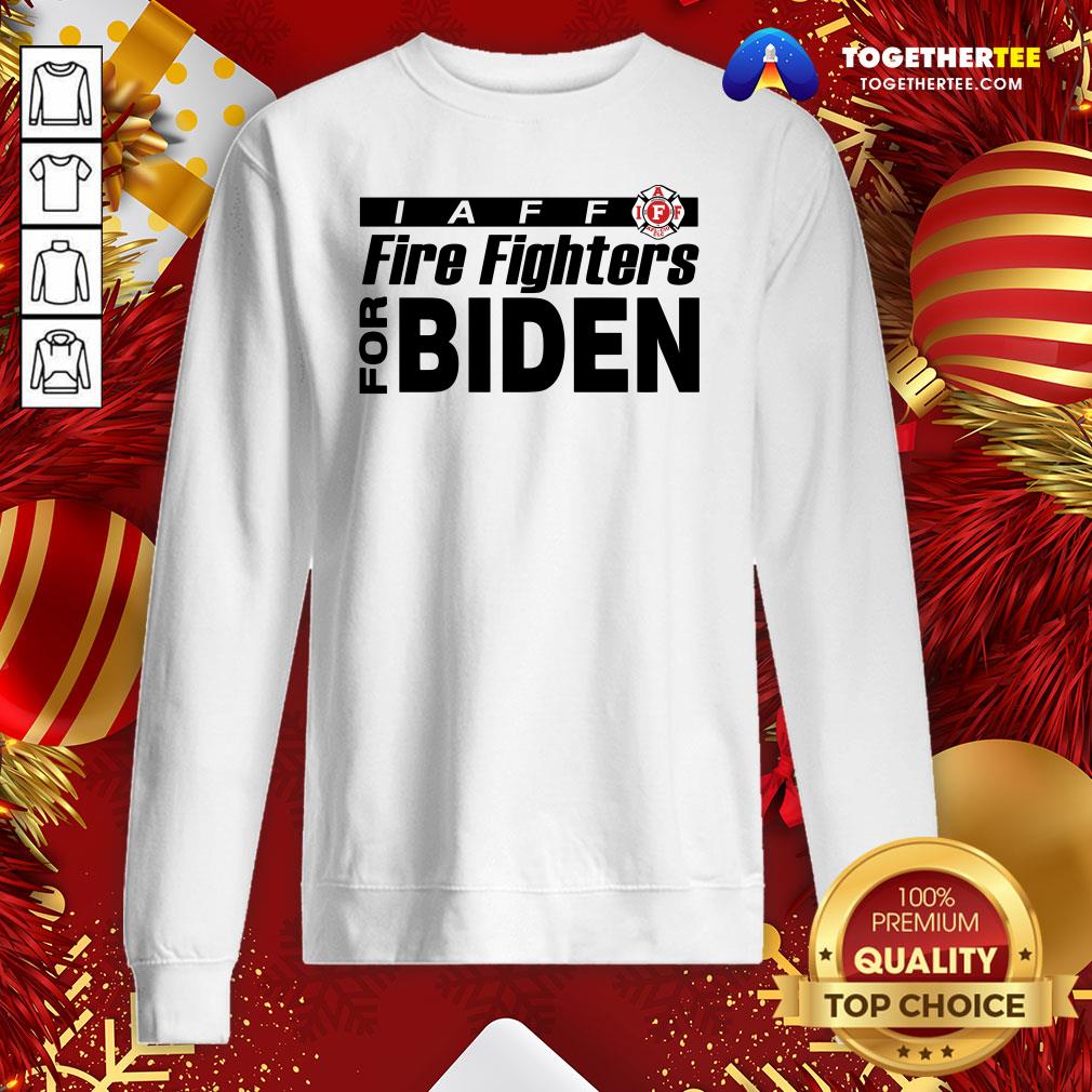Original Iaff Firefighters For Biden Shirt - Image 4