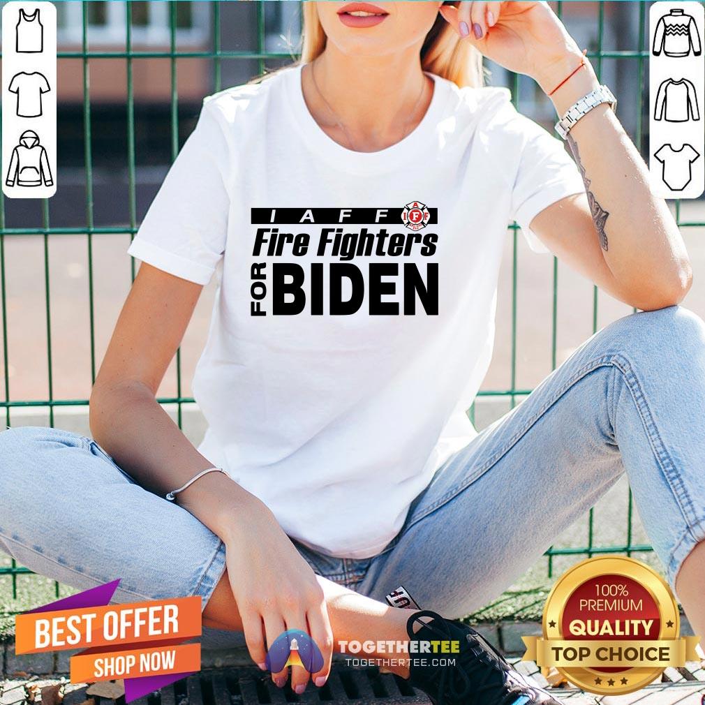 Original Iaff Firefighters For Biden Shirt - Image 2