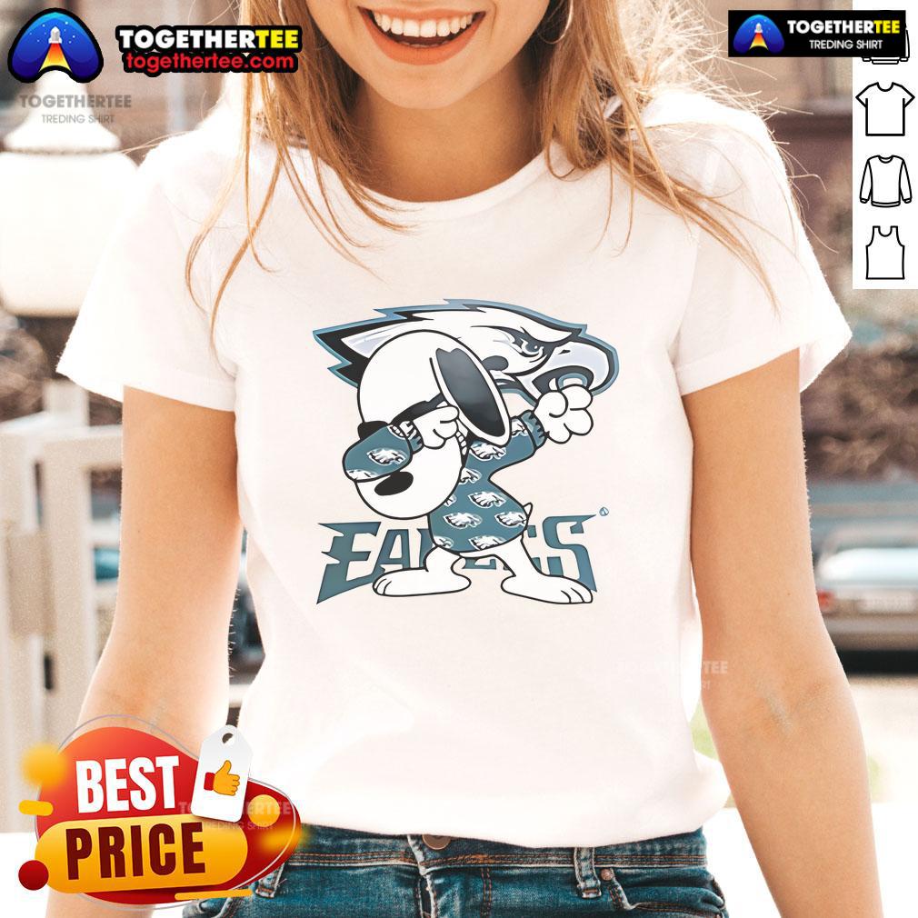 Nice Snoopy Dabbing Philadelphia Eagles T-Shirt - Image 3