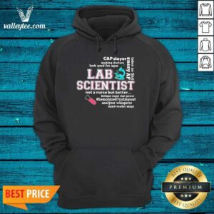 Alternative view of High Quality Cap Slayer Sassy Af Lab Scientist Not A Nurse But Better Shirt