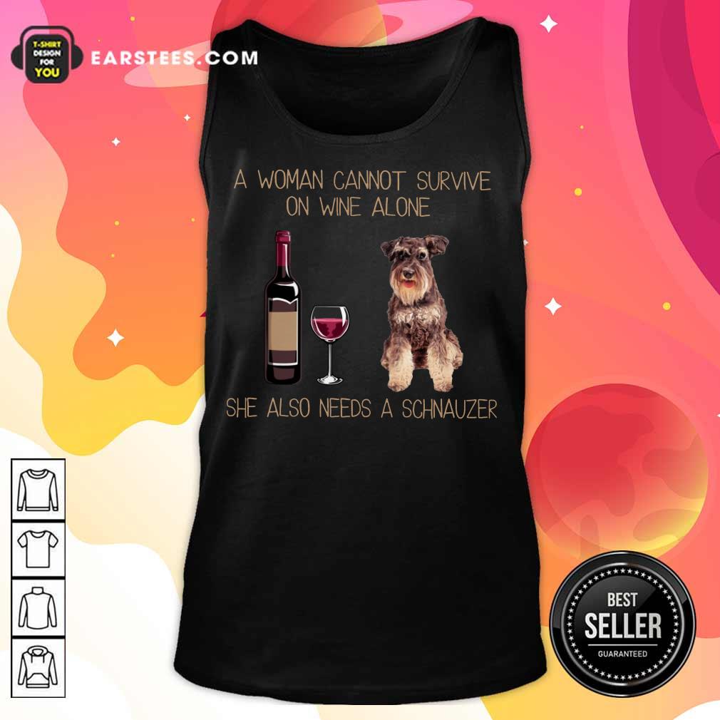 Top Wine Alone Needs A Schnauzer Shirt - Image 2