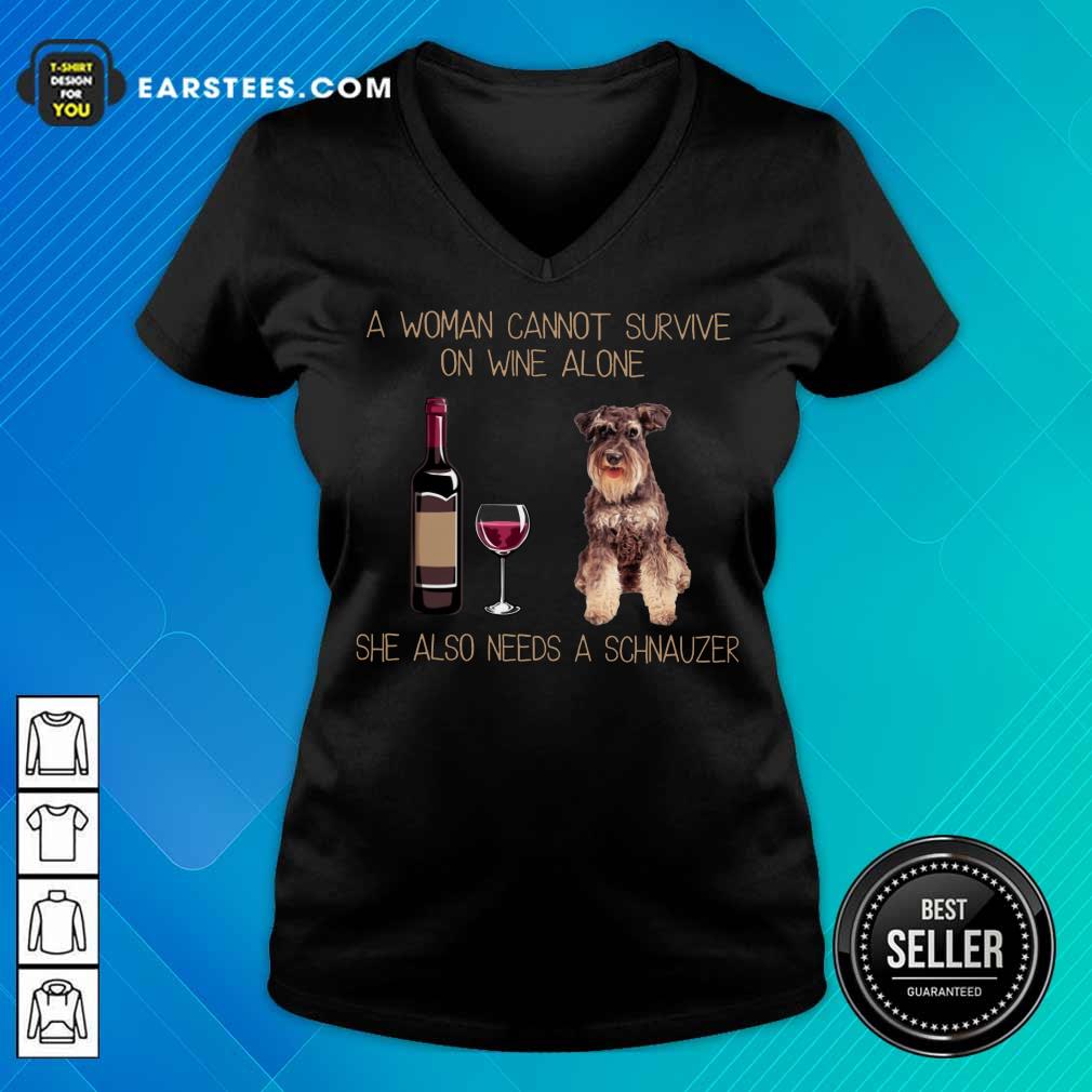 Top Wine Alone Needs A Schnauzer Shirt - Image 5