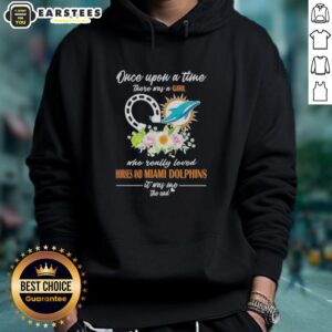 Alternative view of Official Once Upon A Time There Was A Girl Who Really Loved Horses And Miami Dolphins It Was Me The End T-Shirt
