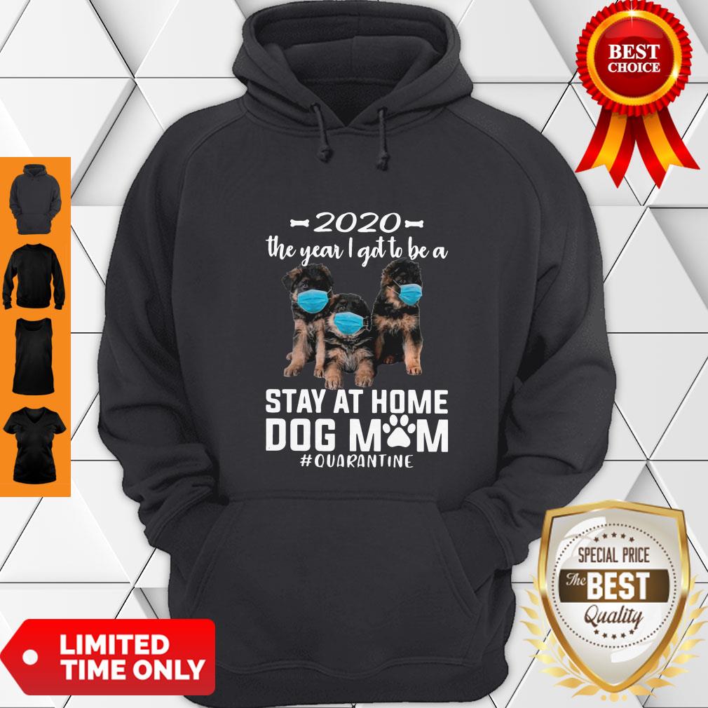 Nice 2020 The Year I Got To Be A Stay At Home Companion Dog Mom Quarantine Shirt - Image 4