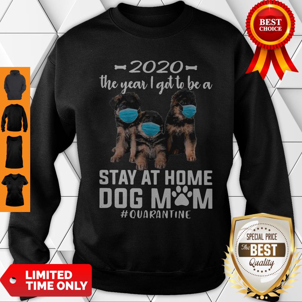 Nice 2020 The Year I Got To Be A Stay At Home Companion Dog Mom Quarantine Shirt - Image 3
