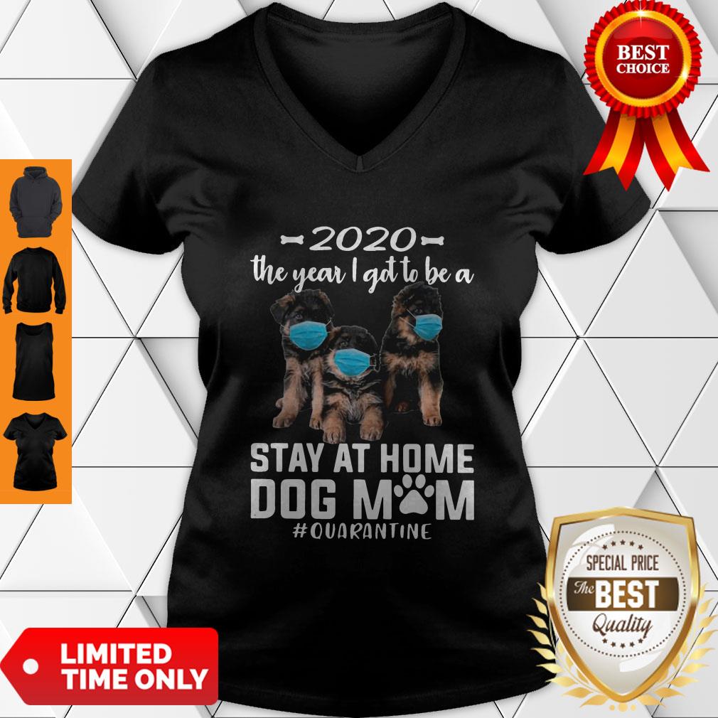 Nice 2020 The Year I Got To Be A Stay At Home Companion Dog Mom Quarantine Shirt - Image 5