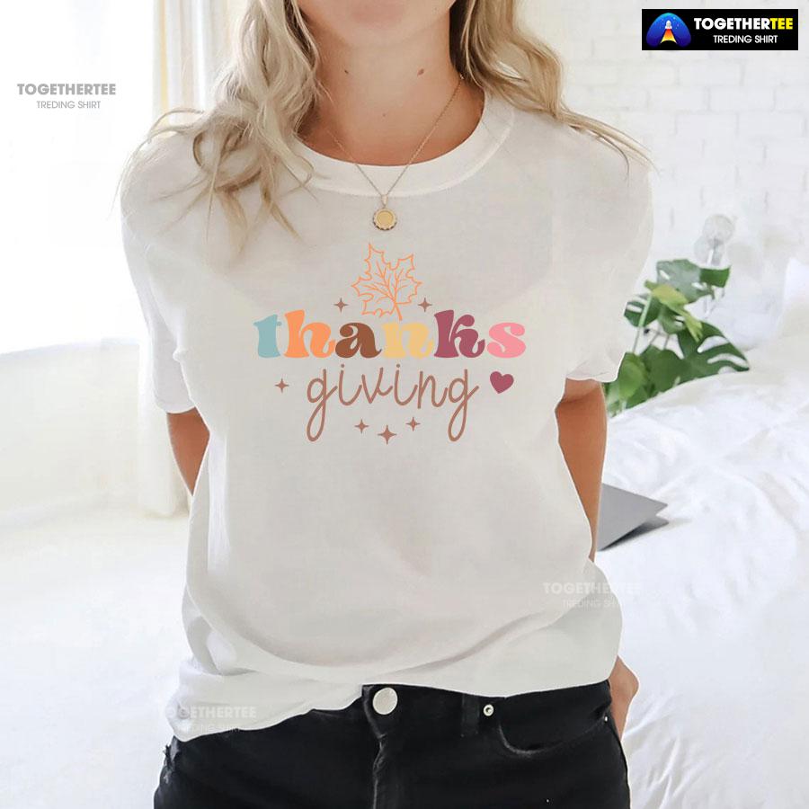 Thanksgiving Leaf Autumn T-Shirt - Image 3