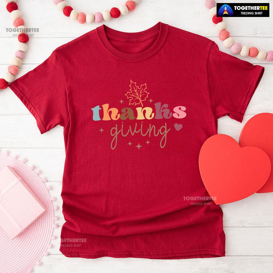 Thanksgiving Leaf Autumn T-Shirt - Image 8